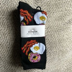 🧦🗣️ Foodie Crew 🍩 🥓 🍔 🍕 (3 Pack)